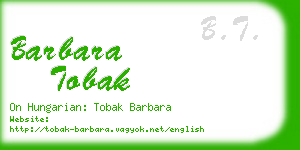 barbara tobak business card